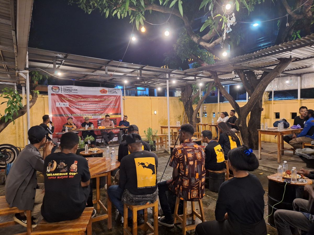 Literasi Anak Papua Gelar Diaolog Interaktif Bersama KPU Kota Makassar