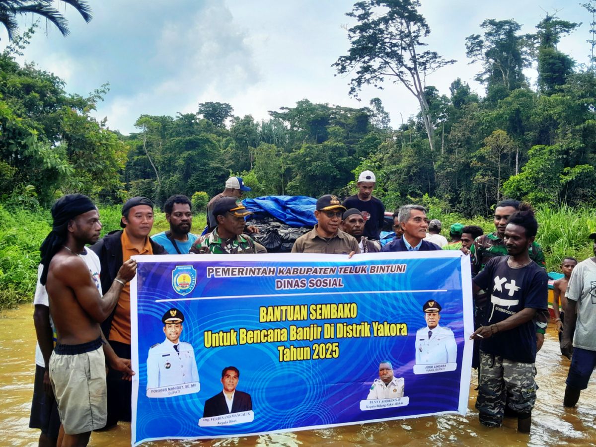 “Sinergi untuk Kemanusiaan: Dinas Sosial dan Distrik Yakora Salurkan Bantuan Bencana”